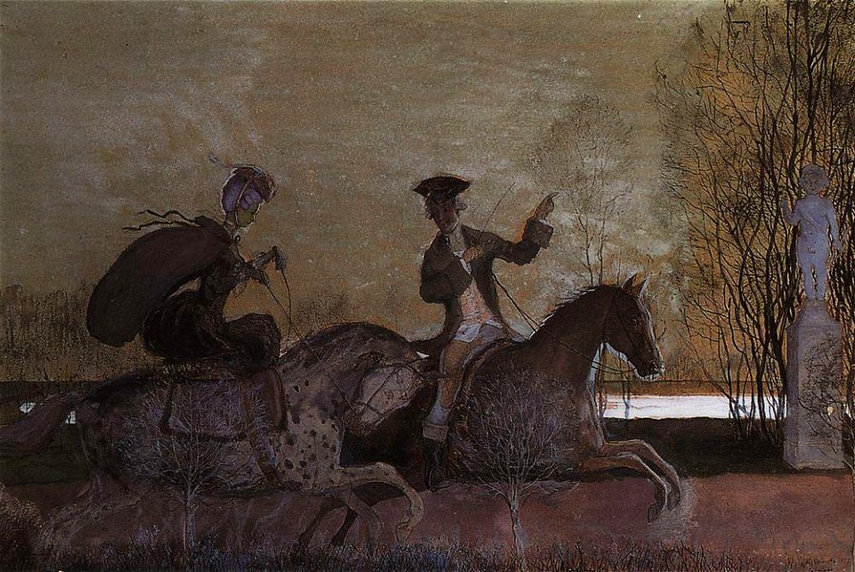 Konstantin Somov - evening-rides