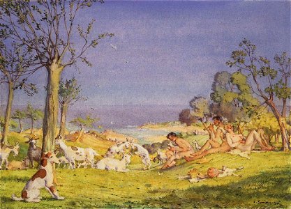 Konstantin Somov - illustration-to-the-novel-daphnis-and-chloe-1