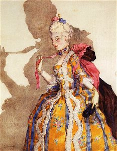 Konstantin Somov - design-of-costume-for-awnings-t-karsavina-to-dance-to-music-by-mozart