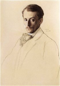 Konstantin Somov - portrait-of-eugine-lanceray