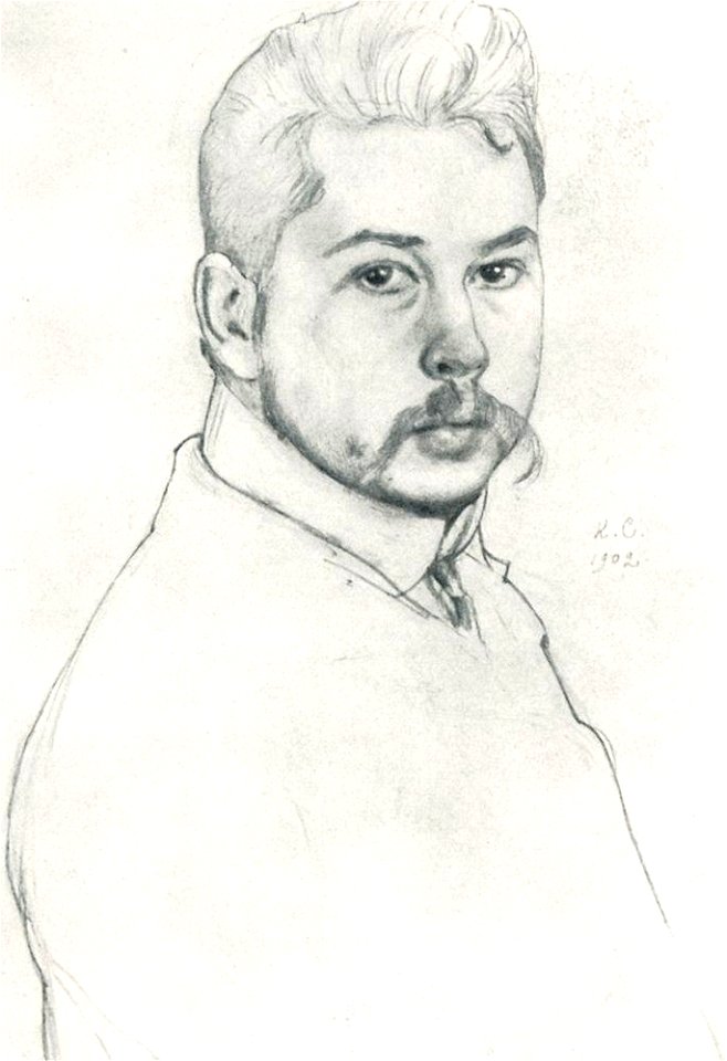 Konstantin Somov - self-portrait-1