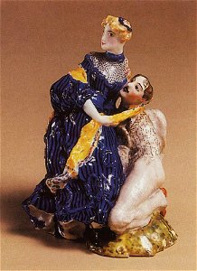 Konstantin Somov - in-love-on-the-stone-1906