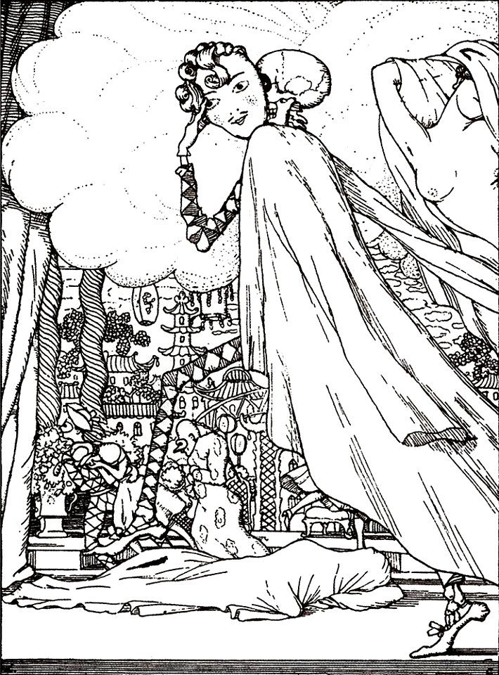Konstantin Somov - frontispiece-to-the-book-n-sapunova