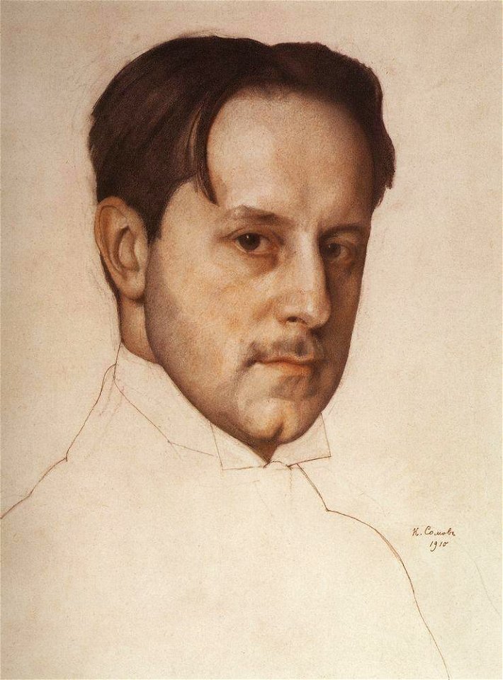 Konstantin Somov - portrait-of-the-artist-m-dobuzhinsky