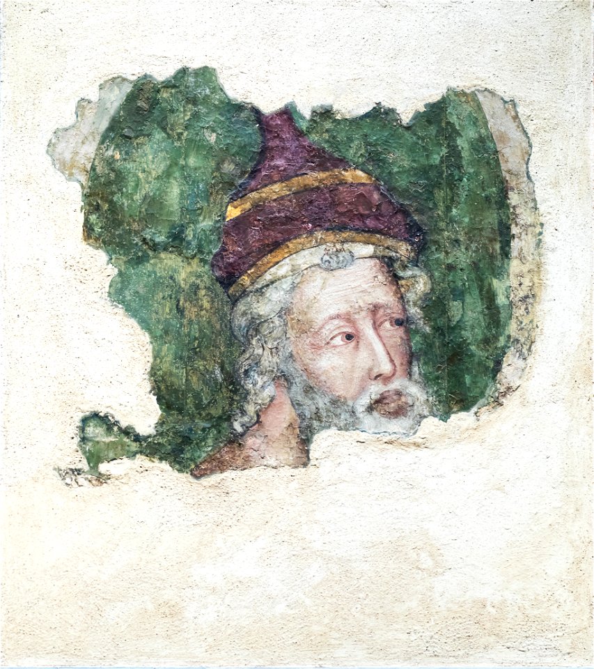 Kopf eines Propheten aus dem Hansasaal des Rathauses in Köln, WRM Dep. 0264