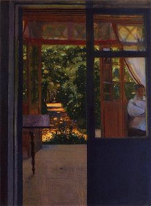 Konstantin Somov - on-the-balcony