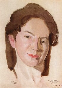 Konstantin Somov - portrait-of-a-ostroumova-lebedeva