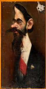 Konstanty Gorski - Caricature of Leopold Wasilkowski, sculptor - MP 3962 MNW - National Museum in Warsaw