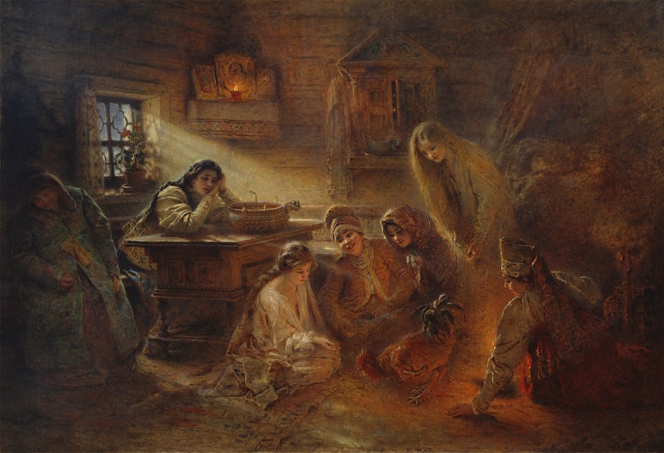 Konstantin Makovsky - Christmastide Divination
