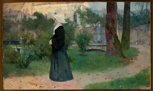 Konstanty Mańkowski - Daughter of Charity in the hospital garden - MP 232 - National Museum in Warsaw