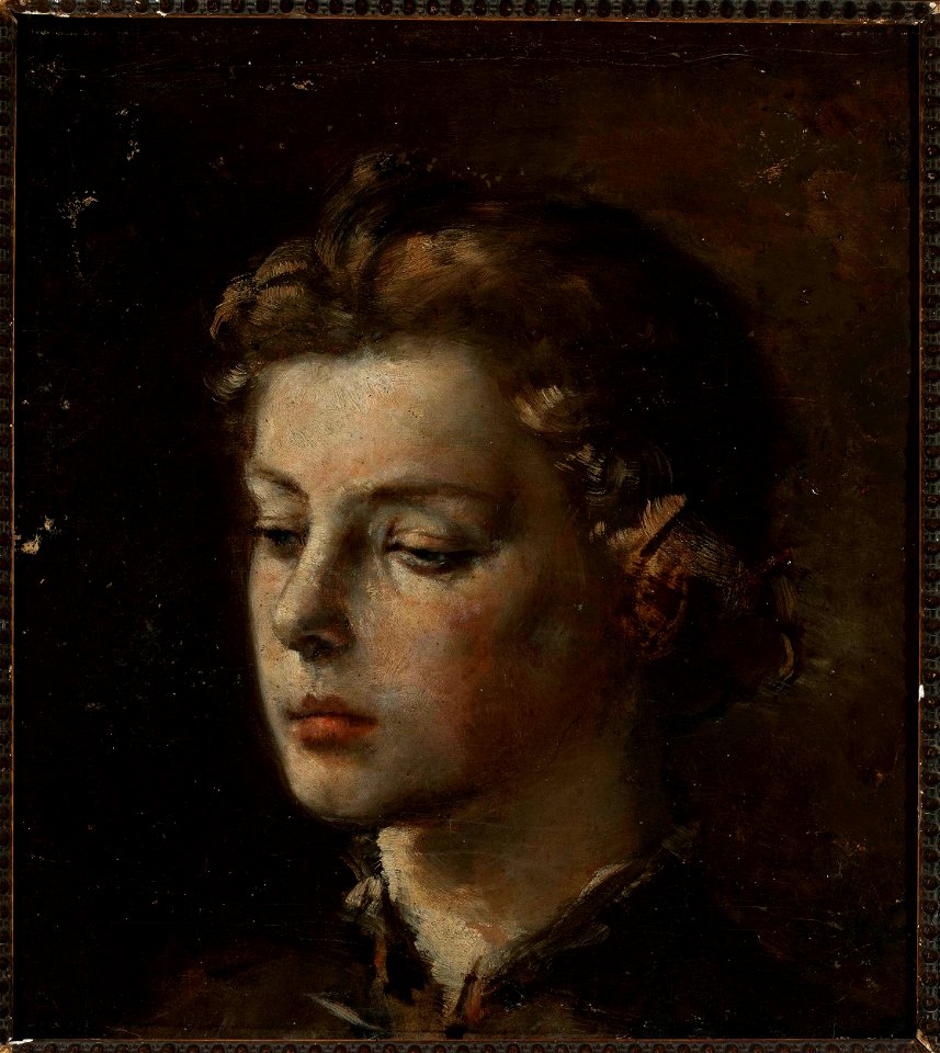 Konstanty Mańkowski - Portrait of a young girl - MP 2197 MNW - National Museum in Warsaw