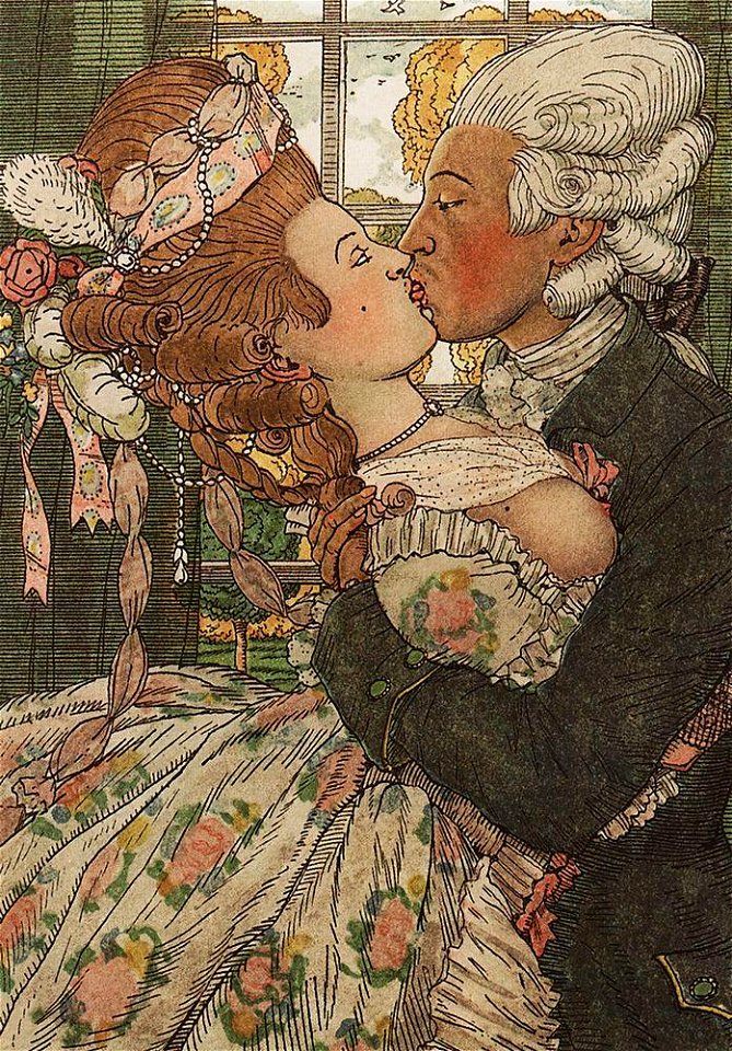 Konstantin Somov - book-of-the-marquise-illustration-9-1918
