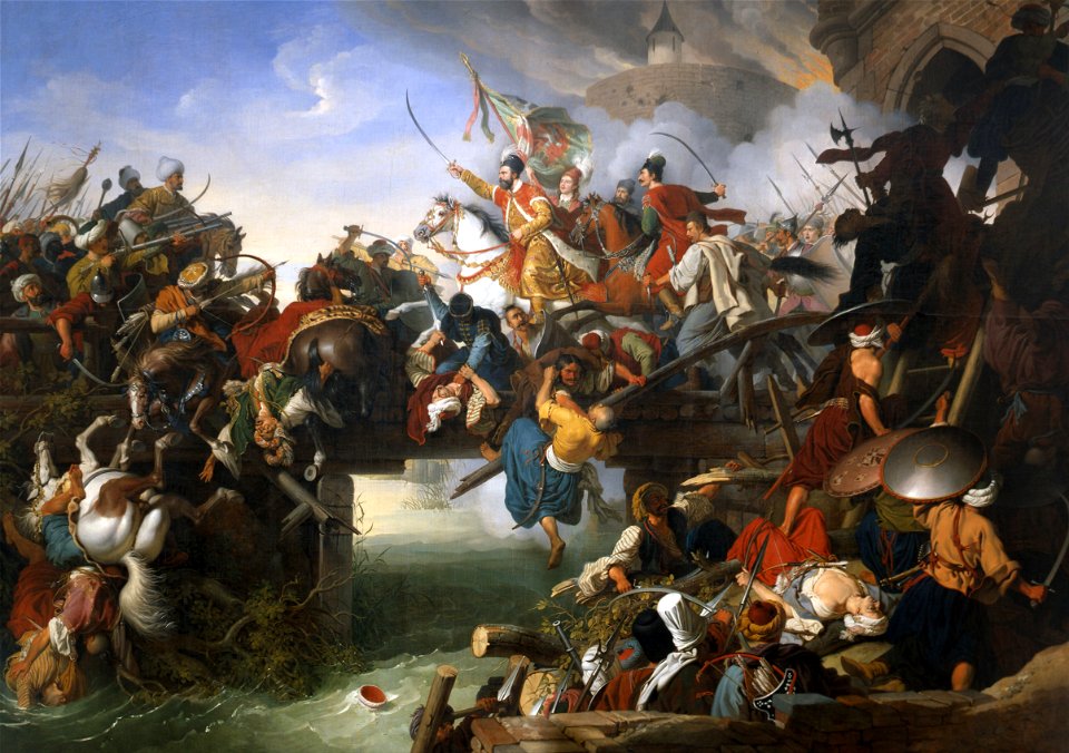 Krafft, Peter - Zrínyi's Charge from the Fortress of Szigetvár - Google Art Project