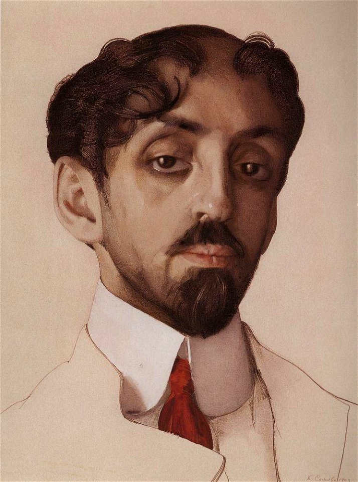 Konstantin Somov - portrait-of-m-kuzmin