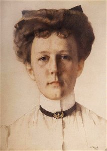 Konstantin Somov - portrait-of-baroness-alexandra-nolde