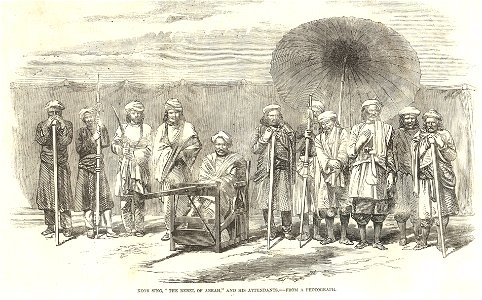 Koor Sing, 'The Rebel of Arrah,' and his attendants