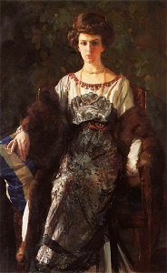 Konstantin Somov - portrait-of-ewfimia-nosova-1911