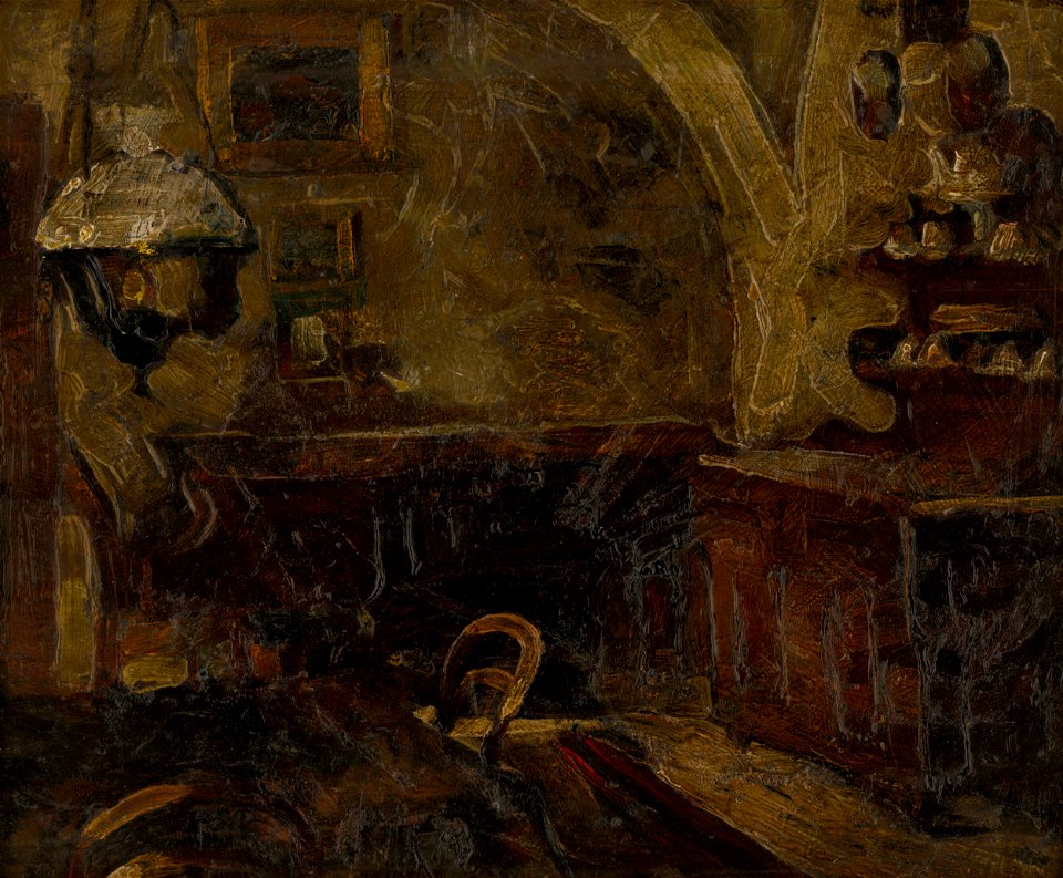Konštantín Kövári-Kačmarik - Interiér - O 2863 - East Slovak Gallery