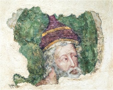Kopf eines Propheten aus dem Hansasaal des Rathauses in Köln, WRM Dep. 0264 – Ausschnitt