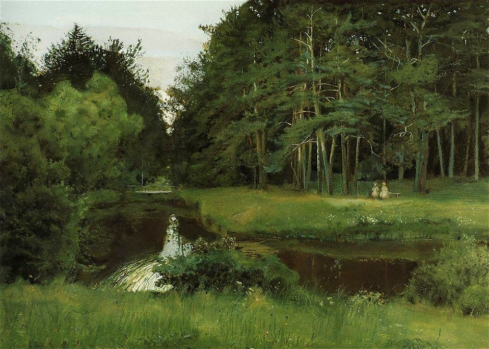 Konstantin Somov - twilight-in-the-old-park