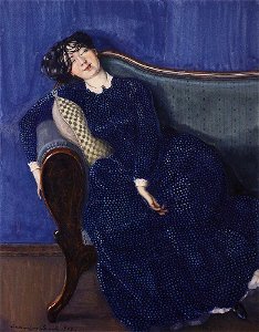 Konstantin Somov - young-woman-asleep