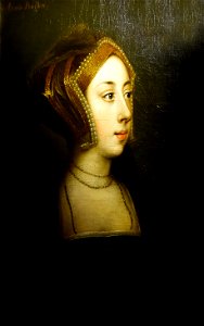 Kopie naar Hans Holbein de Jonge (1497of98-1543) - Anne Bullen (Anne Boleyn) - Hever Castle 8-05-2017 11-48-55