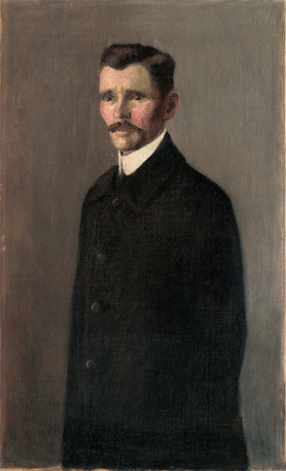 Konštantín Kövári-Kačmarik - Portrét muža v čiernom - M 611 - Ernest Zmeták Art Gallery