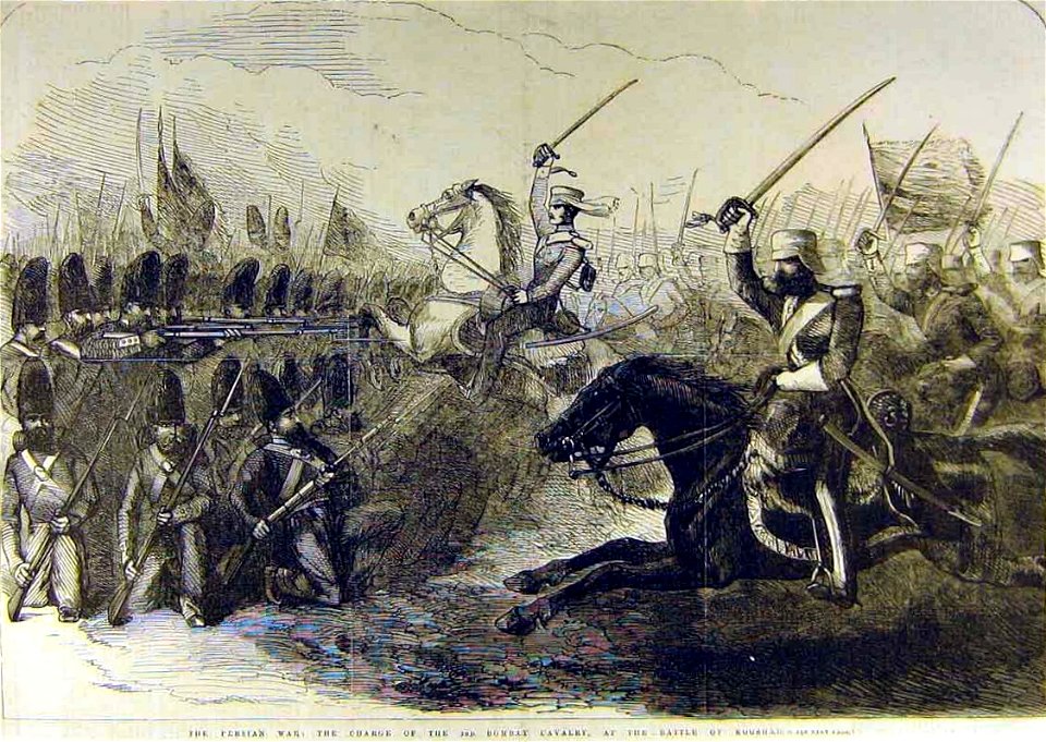 Koosh-Ab Battle Persia British cavalry charge