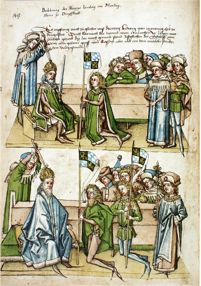 Konstanzer Richental Chronik Belehnung der Herzöge von Bayern-Ingolstadt 76v