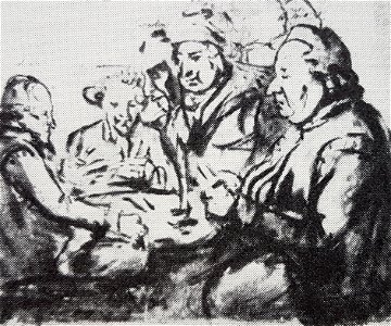 Kortspel hos Sergel omkring 1790 x JT Sergel
