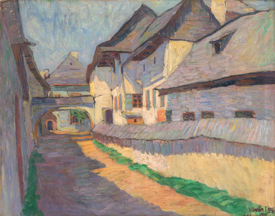 Konštantín Kövári-Kačmarik - Brána v Kežmarskej ulici - O 273 - East Slovak Gallery