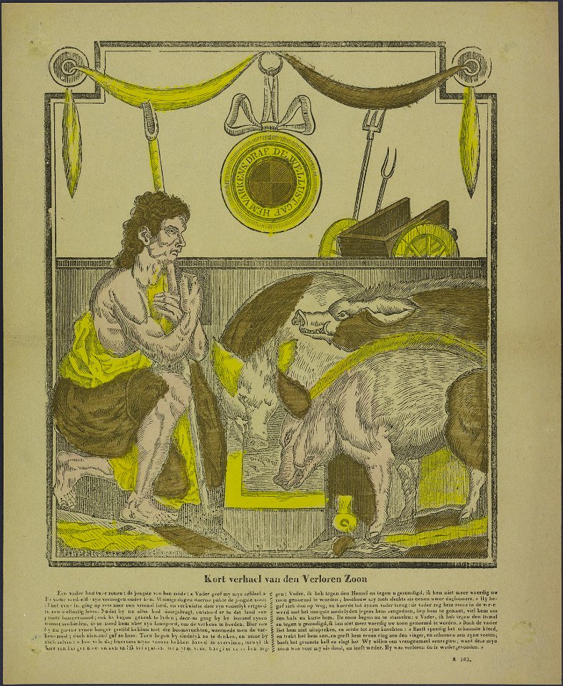 Kort verhael van den verloren zoon-Catchpenny print-Borms 0644