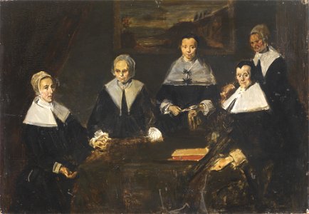 Kopie van de Regentessen van het Oudemannenhuis, naar Frans Hals, Edouard Manet, 1872