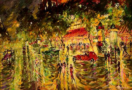Korovin A Boulevard in Paris