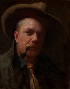 Kotowski, Damazy (1861-1943) - Self-Portrait in a Hat - MNK II-b-136 - National Museum Kraków