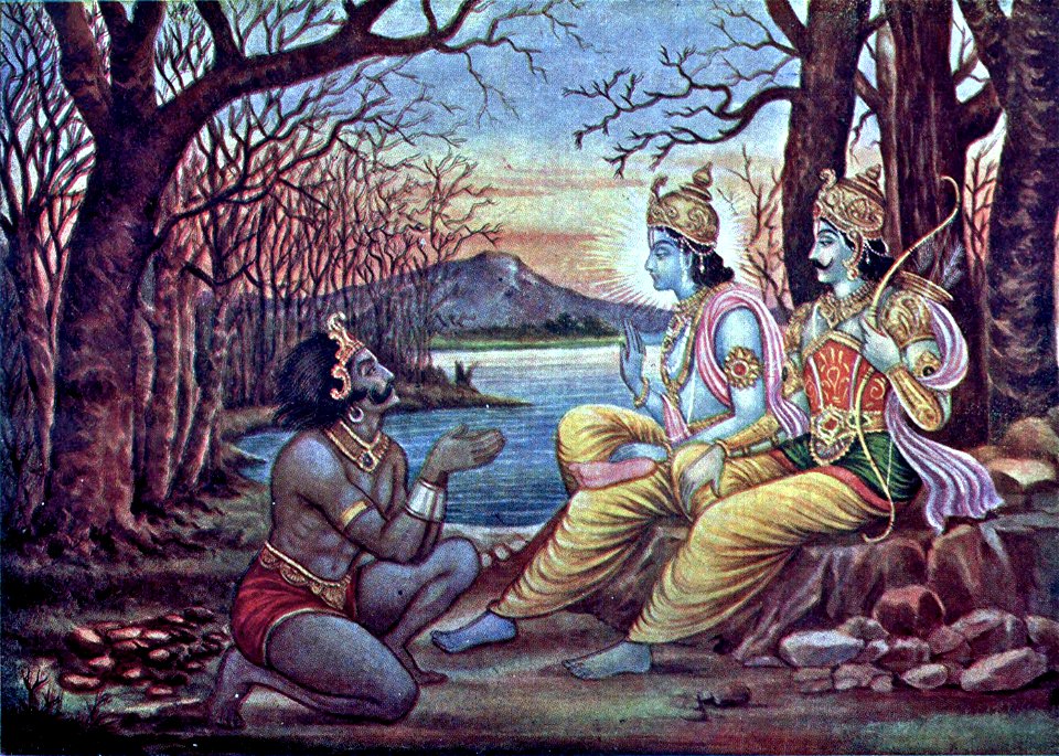 Krishna orders Mayasura to build a palace for the Pandavas