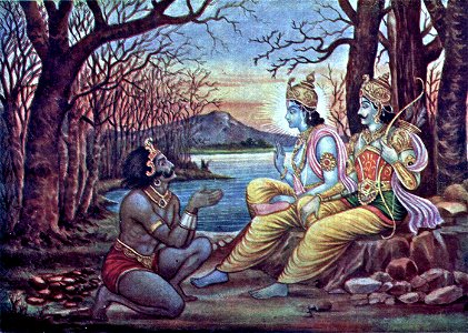 Krishna orders Mayasura to build a palace for the Pandavas