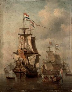 Everhardus Koster - The tender bringing the crew