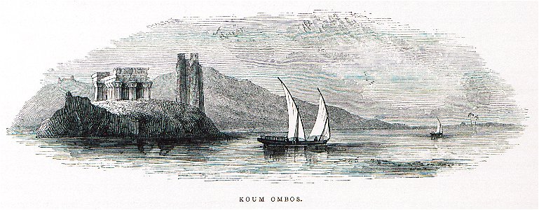 Koum Ombos - Allan John H - 1843. Free illustration for personal and commercial use.
