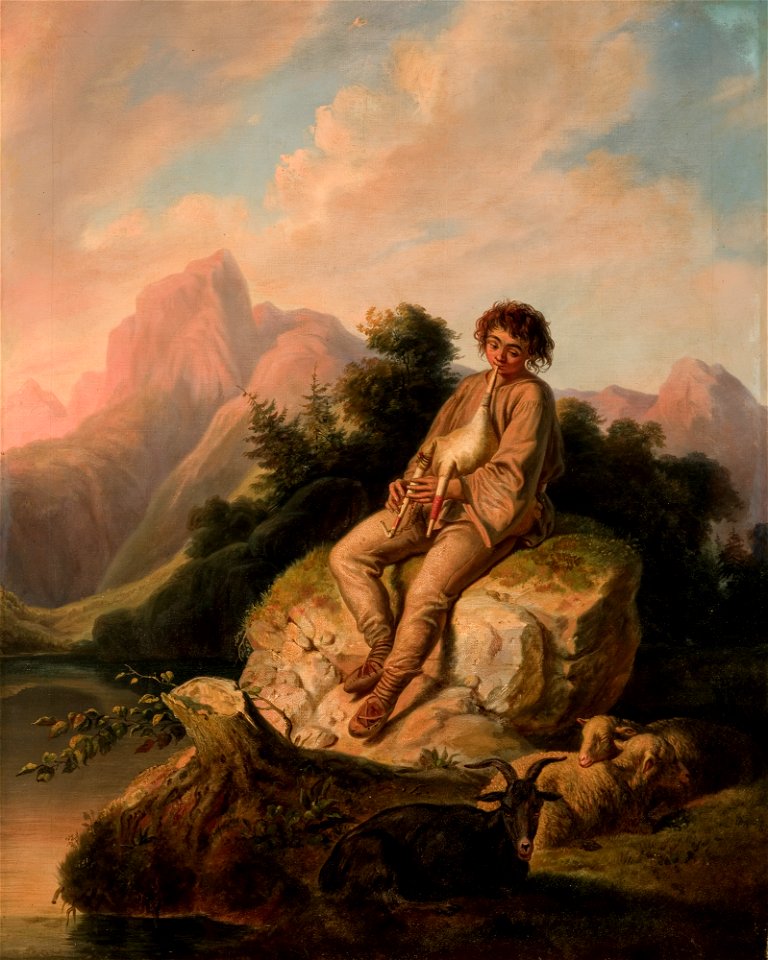 Korneli Szlegel - Moldavian Bagpipe-Player - MNK II-a-1217 - National Museum Kraków