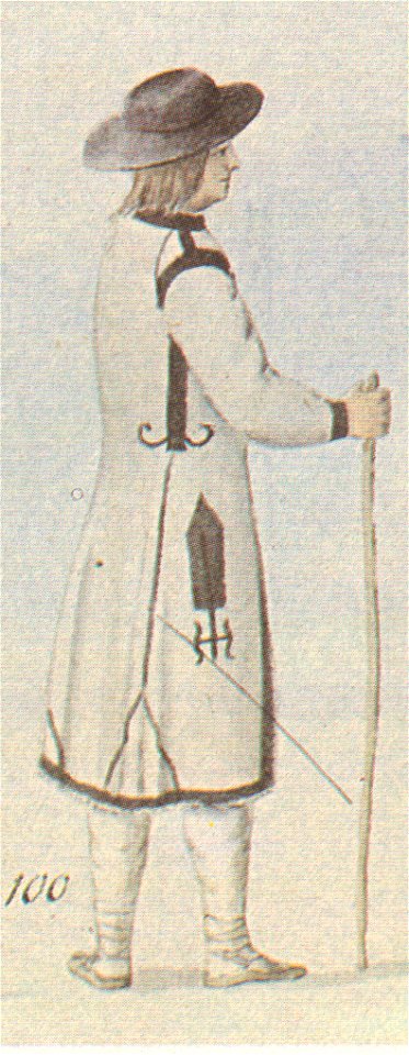 Krieviņi (Votic) peasant from Saule manor by Brotze