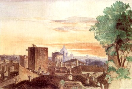 Kovács Rome at Dusk 1843