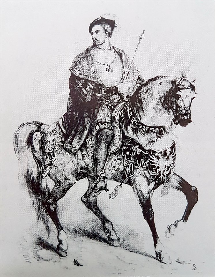 Kostuumontwerp Karel V voor historische optocht Maastricht (Th Schaepkens, 1841)