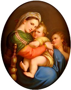 KPM Bildplatte Madonna della Sedia