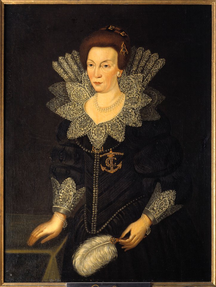 Kristina, 1573-1625, drottning av Sverige prinsessa av Holstein-Gottorp - Nationalmuseum - 15095