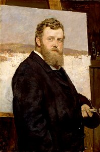 Christian Krohg - Portrait of the Painter Frits Thaulow - Maleren Frits Thaulow - Nasjonalmuseet - NG.M.01235d