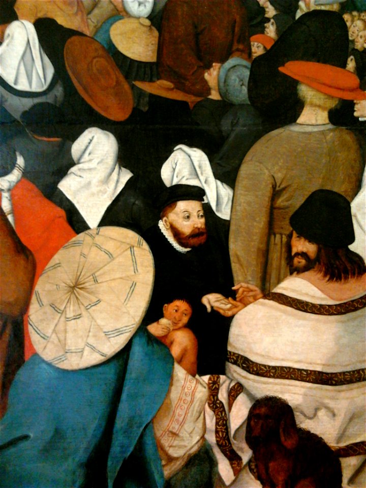 Pieter Brueghel the Younger Preaching (detail) 03