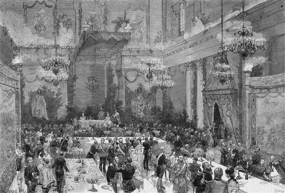 Kronprins Gustavs och Viktorias av Baden förmälning 1881 - Nordiska Museet - NMA.0051136