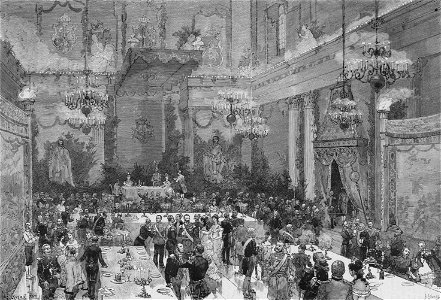 Kronprins Gustavs och Viktorias av Baden förmälning 1881 - Nordiska Museet - NMA.0051136