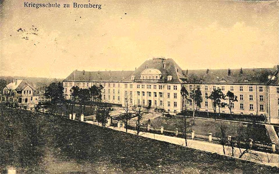 Kriegsschule in Bromberg, Postkarte vor 1913